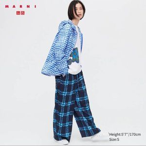 Marni for Uniqlo Plaid pants